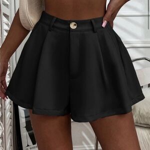 SHEIN Black High Waist Women's Shorts